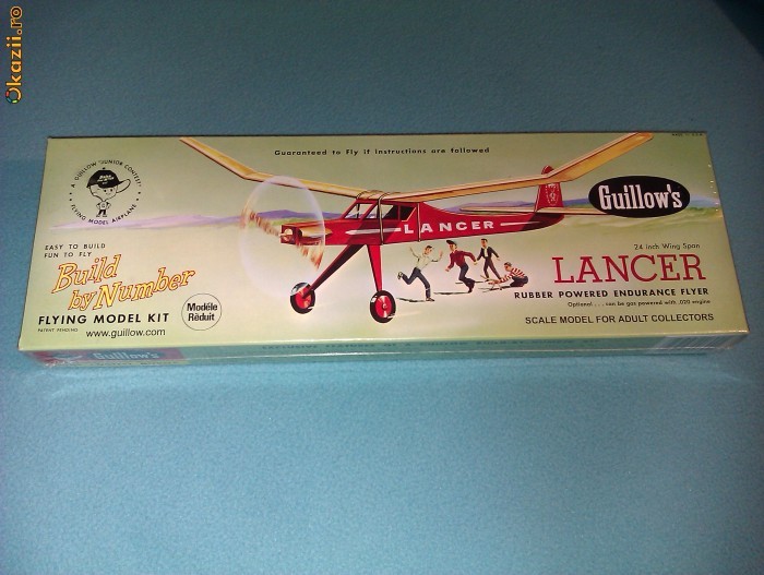 Macheta zburatoare kit constructie avion aeromodel balsa foto mare
