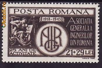 Romania 1943 - AGIR - 1v.,neuzata foto mare