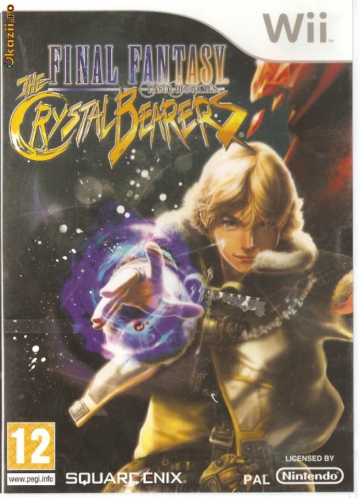 JOC WII FINAL FANTASY THE CRYSTAL BEARERS ORIGINAL PAL M SIGILAT foto mare