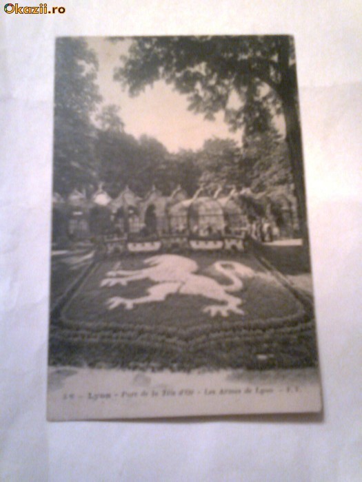 C.P.LYON - Parc de la Tete d'Or     Circulata 28.08.1915 foto mare