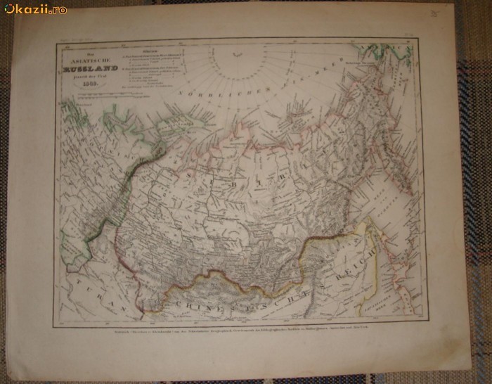Harta Rusia 1849 foto mare
