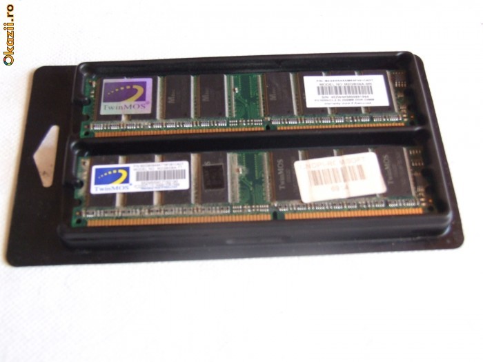 Vind memori ddr 2buc de 256mb foto mare