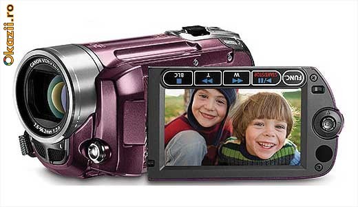 Canon FS-100 camera video, CCD 1.07 mpx, 2.7 LCD, 48x zoom optic foto mare
