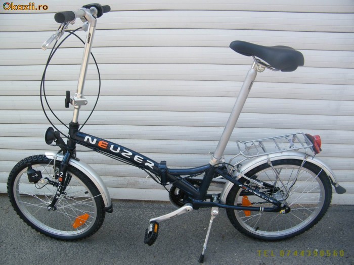 BICICLETA PLIANTA NEUZER - 3 VITEZE BUTUC, ROTI DE 20 - 10% foto mare