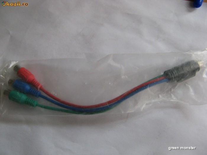 ATI SVideo 7Pini la HDTV 3 RCA Component Adaptor HD Analog foto mare