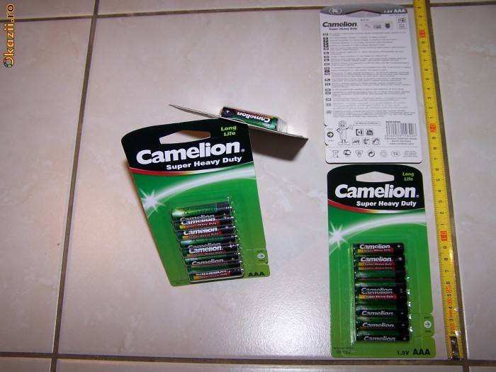 Baterii unica folosinta AAA 1.5V marca Camelion foto mare