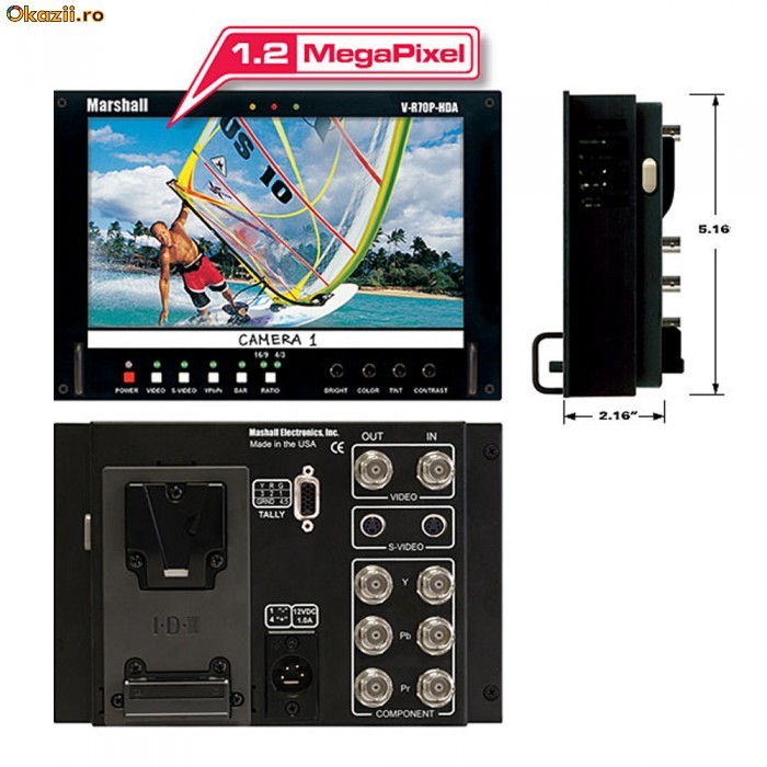Vand monitor Marshall V-R70P-HDA foto mare
