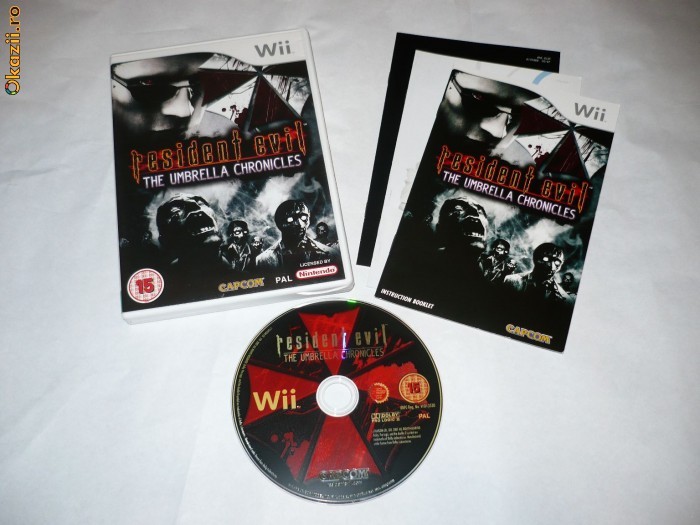 Joc Nintendo Wii - Resident Evil The Umbrella Chronicles foto mare