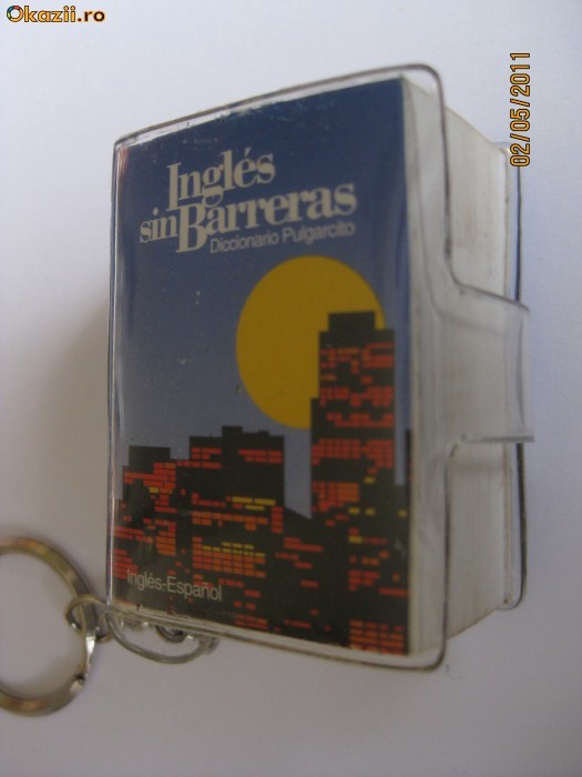 MINI DICTIONAR DE COLECTIE ENGLEZ-SPANIOL MODEL BRELOC foto mare