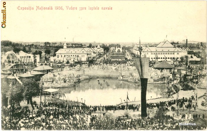 Bucuresti 1906 - Expozitia 1906 - Luptele navale foto mare