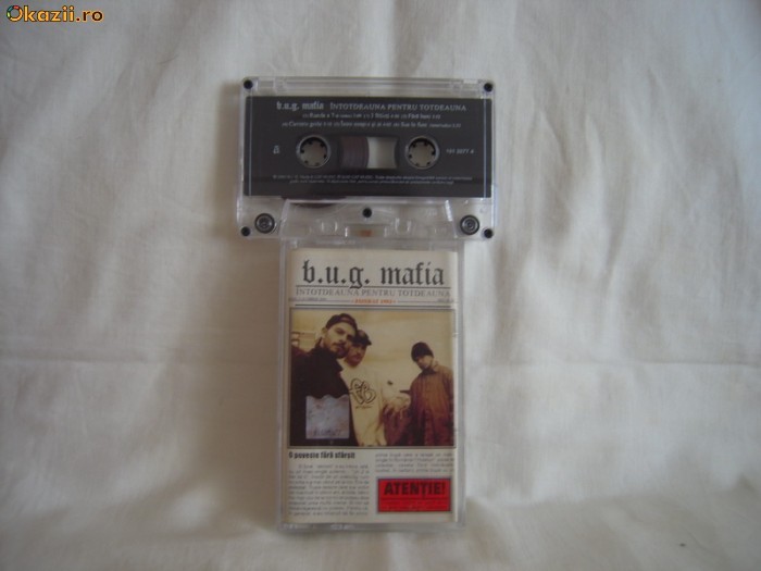 Vand caseta audio originala Bug Mafia-Intotdeauna pentru Totdeauna,nou-nouta! foto mare