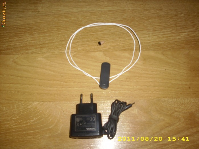sistem copiat colier bluetooth+microcasca spy foto mare