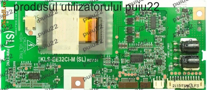 Invertor inalta tensiune,invertor CCFL-KLS-EE32CI-M,-LCD 32-0723 foto mare