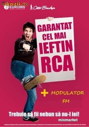 ASIGURARE / ASIGURARI AUTO RCA    CEA MAI IEFTINA POLITA + CADOU MODULATOR FM + VOUCHER 15 LEI + TRANSPORT GRATUIT foto mare