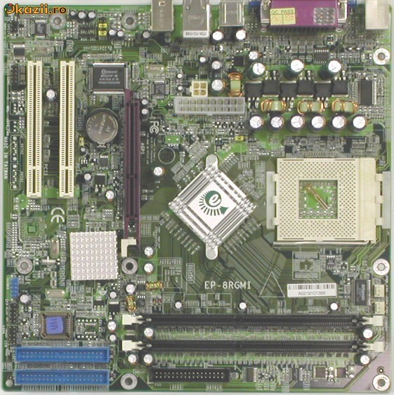 Placa de baza EPOX EP-8RGMI - socket A / 462 - video, sunet, lan, DDR400, nForce 2 - 90 lei foto mare Placa de baza EPOX EP-8RGMI - socket A / 462 - video, sunet, lan, DDR400, nForce 2 - 90 lei foto mare