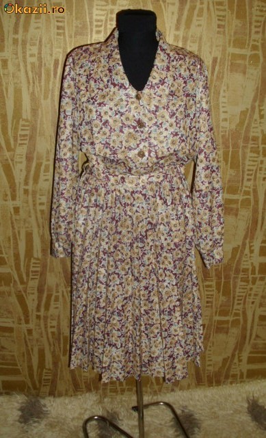 Rochie vintage, anii 70, marimea 40-rezervat foto mare