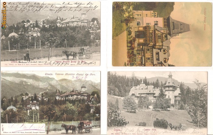 Sinaia-Magazinul ambulant George Matheescu, lot 4 vederi foto mare