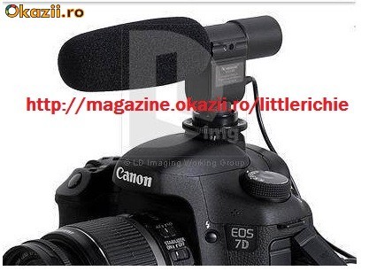 Vand microfon foto/video pro hd dv Stereo pentru nikon d300s ,canon 7D;ADUC PENTRU ORICE MODEL foto mare
