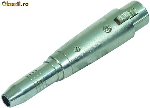 Conector reductie 1/4 inch Jack mama - XLR mama Neutrik foto mare