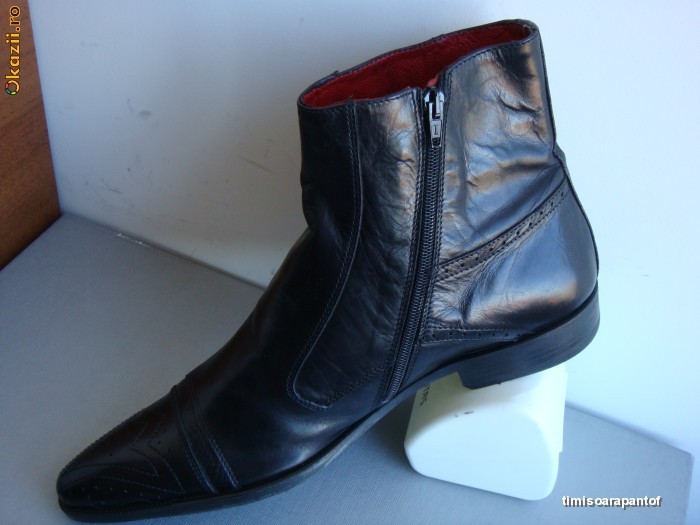 BOTINE BARBATI MONDERER PIELE IMPORT ANGLIA MARIMEA 45!!!!!!!!LA OKAZIE 170 LEI!!!! foto mare