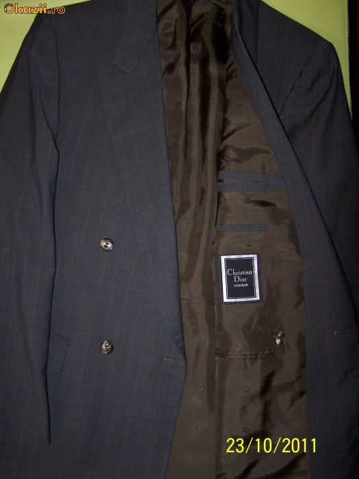 sacou original CHRISTIAN DIOR, marime 48 foto mare