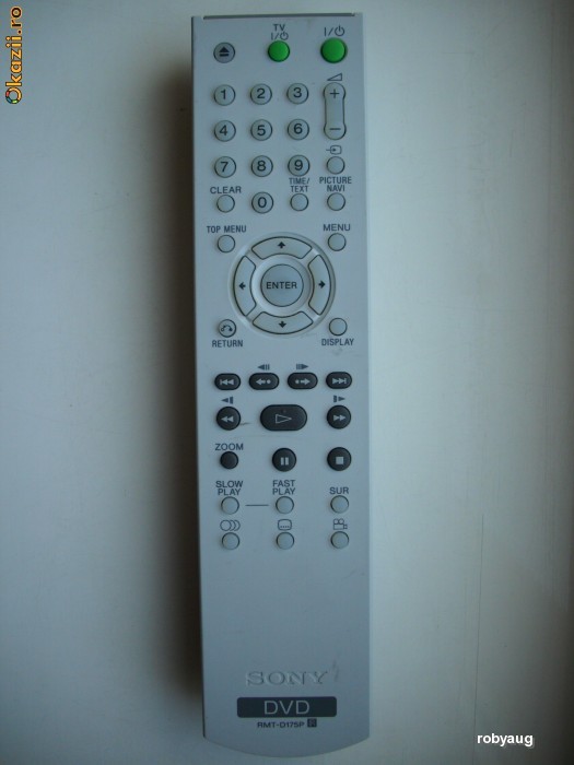 TELECOMANDA DVD PLAYER SONY foto mare