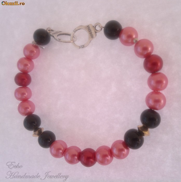 Bratara Handmade - Pearl Handcuffs (bra00003) foto mare