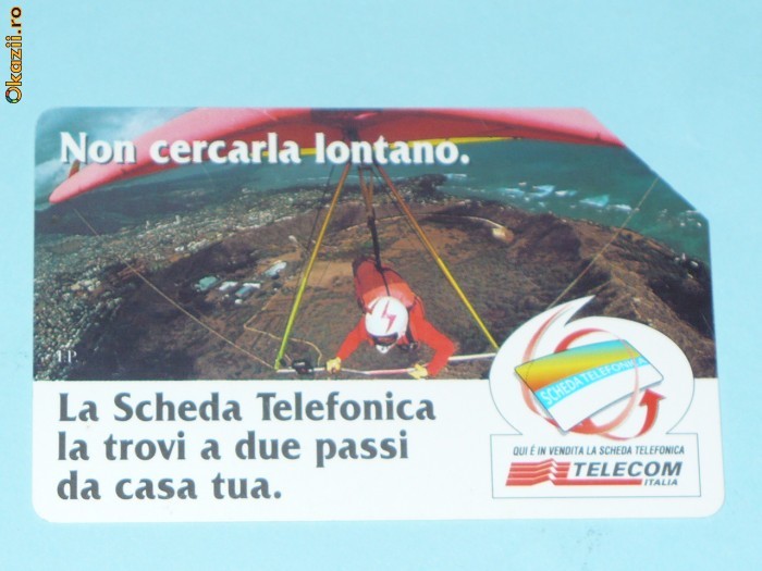 CARTELA TELEFONICA ITALIA 2 foto mare