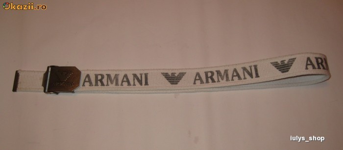 CUREA ARMANI CULOARE  ALBA TRANSPORT GRATUIT+CADOU IN VALOARE DE 4 LEI foto mare