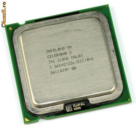 Procesir Intel Celeron D 346 3.06GHz/256/533 - socket LGA775 - impecabil - 60 lei foto mare
