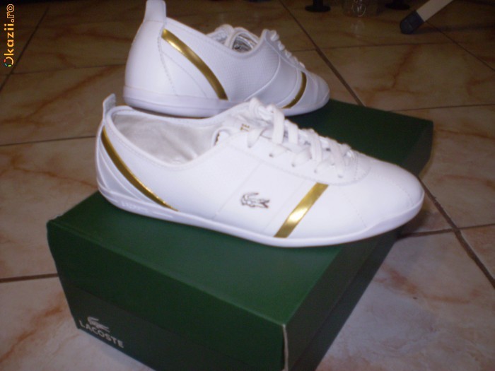 Adidasi piele dama Lacoste Savet Low foto mare