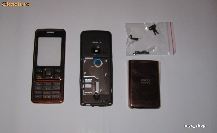 CARCASA COMPLETA NOKIA 6300 SIROCCO SAPPHIRE TRANSPORT GRATUIT SAU DOAR 9.9 LEI PRIN FAN COURIER + CADOU IN VALOARE DE MAXIM 10 LEI foto mare