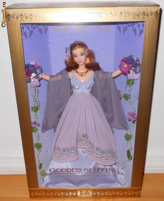 Goddess Of Spring Barbie 2000 - papusa de colectie exceptionala, 17000ex! foto mare