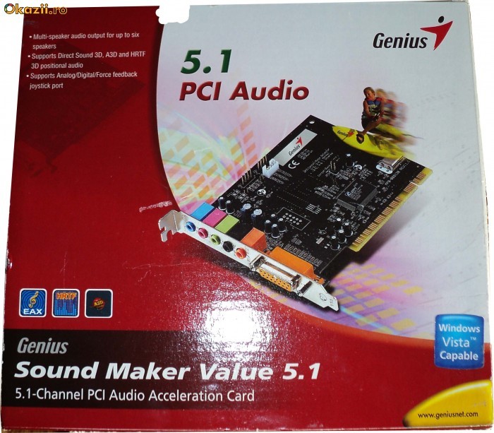 Placa de sunet 5.1 Genius foto mare
