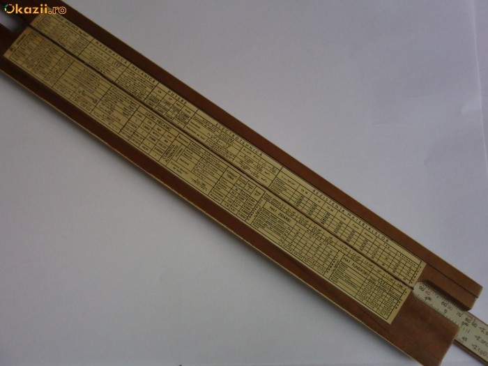 RIGLA DE CALCUL ELECTROTEHNICA foto mare