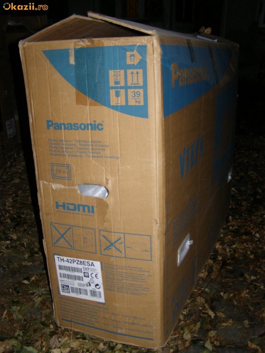Panasonic TH-42PZ8ESA cu ecran spart pentru piese foto mare