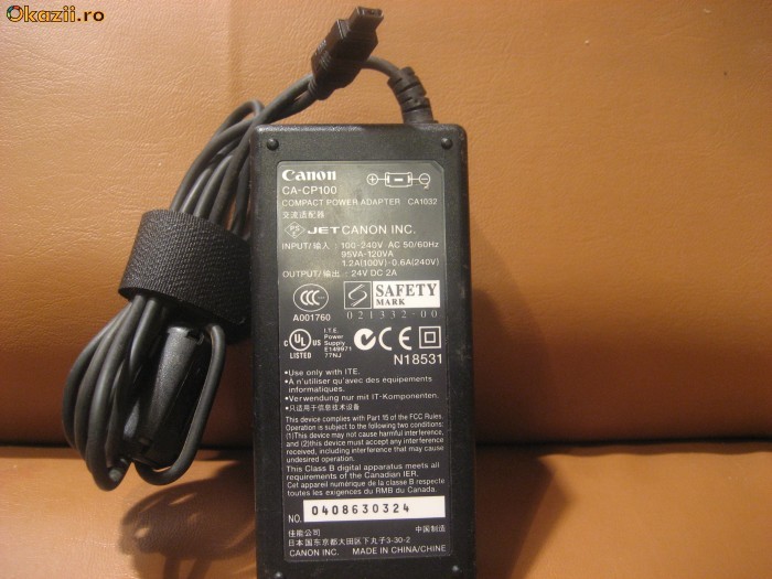 Adaptor CANON 24V 2A foto mare