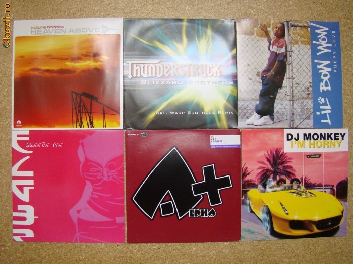 Diferite discuri muzica REMIX , TRANCE , CLUBMIX, HOUSE 6 LP - maxi single !!!uitati-va la poze!!! IDiscurile se afta in stare foarte buna, aproape no foto mare