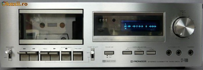 Pioneer CT-F600 Cassette Deck Vintage foto mare