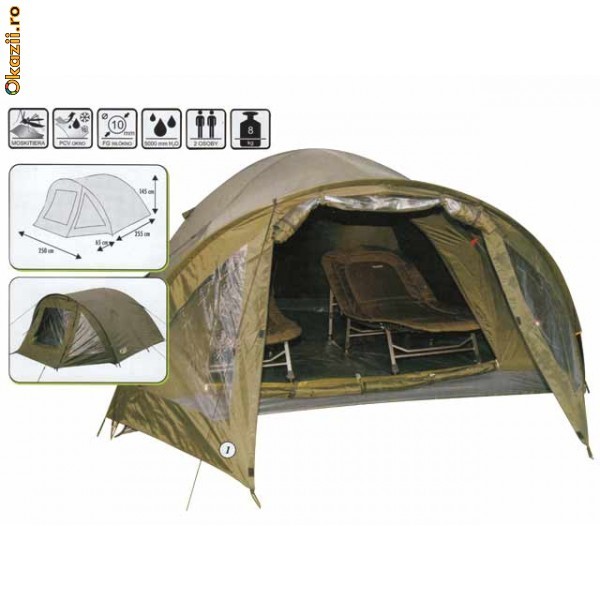 Cort crap Traper 2 persoane foto mare