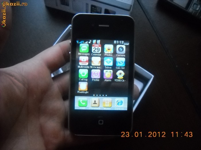 IPHONE 4 REPLICA DUAL SIM foto mare