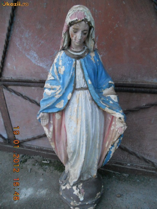 FECIARA MARIA CAOLIN PICTAT VECHIME 80-100 ANI .URIASA! foto mare