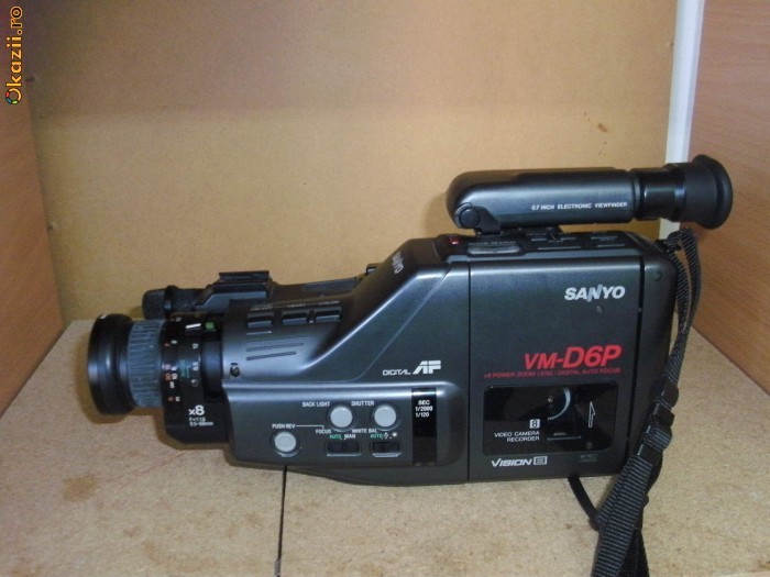 sanyo vcamera video caseta mica foto mare