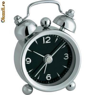 Ceas desteptator quartz Mini Nostalgie foto mare