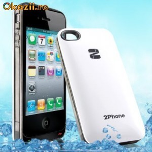 QYG 2Phone transforma iPhone 4/4S in Telefon Dual SiM - Dual CPU + Teleconferinta intre SiM-uri -alb foto mare QYG 2Phone transforma iPhone 4/4S in Telefon Dual SiM - Dual CPU + Teleconferinta intre SiM-uri -alb foto mare