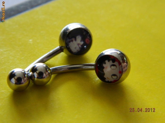 piercing buric metalic foto mare