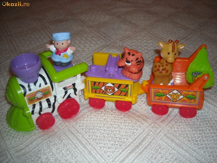 Fisher Price - Trenulet muzical Little People Zoo - 6 luni+ foto mare
