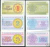 bnk bn kazahstan 1993 , lot 3 bancnote unc