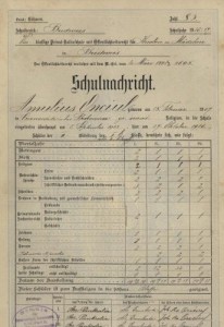 Document austriac scolar 1916 / 17 din Bucovina foto