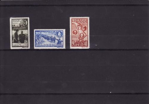 Romania 1943 - 1 an Basarabia - 3v. foto mare